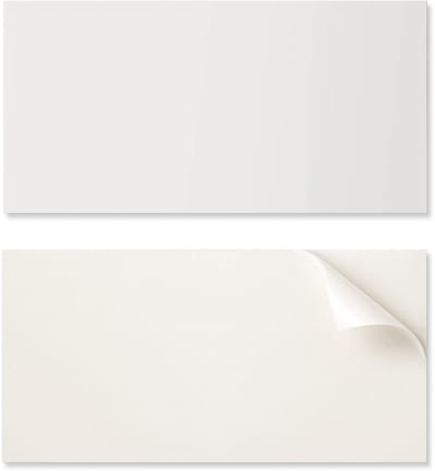 Decoratief vinylpaneel met afbeelding voor keuken of badkamer, 100x50 cm, ivoorkleurig.