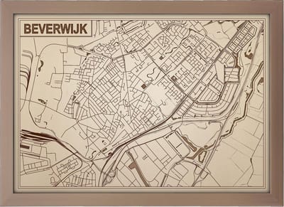 Decoratief Beeld - Houten Van Beverwijk - Hout - Bekroned - Bruin - 21 X 30 Cm