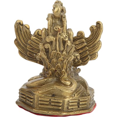 Messing Feniks Beeld Hoge Hardheid Goede Glans Feniks Decoratieve Beeldjes voor Huisdecoratie brown