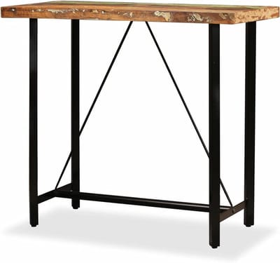 Bartafel Keuken - Eettafel Staand - Gezellig Borrelen - Uniek Oud Hout - 120x60x107 cm - Niet gespecificeerd
