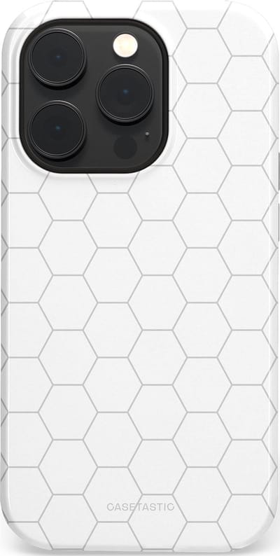 Casetastic Hoesje Geschikt voor Apple iPhone 14 Pro Magsafe - Stijlvolle Beschermende Duo-layer Case - Zilverraat
