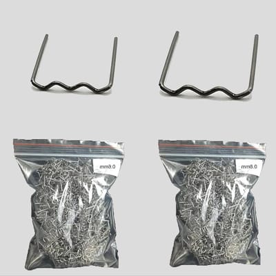 Kunststof Lassen Clips - Reparatiesets - Bumper Reparatie - Golvend Ontwerp - 1000 Stuks - Zilver