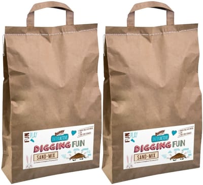 Bunny Nature Zandmix Voor Graafbox - 2 x 9,7 kg - Voordeelverpakking