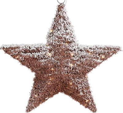 Kerstster LED timer Valera L sneeuw-L11B48H48CM