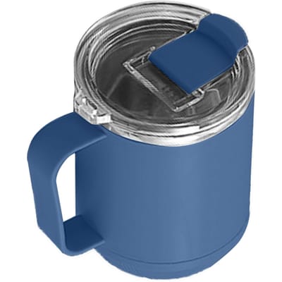 Koffiemok 460ml 304 Roestvrijstalen Binnenkant Lekdicht Elegant Draagbare Mok voor Buitenactiviteiten blauw