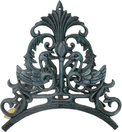 Tuinslang Houder - Slang Hanger - Tuin Opruimen - Gietijzeren Constructie - 1 Stuk - Zwart