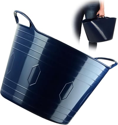 Flexibele Kunststof Mand met Handvatten - Wasmand, Speelgoedbak of Opbergcontainer (26 Liter)
