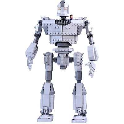 Gobricks MOC Mechanische Serie Robot Bouwstenen Tijdloze Film Reusachtige Stenen Spel Speelgoed Monteren Verjaardagscadeaus gray