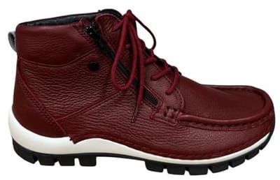 Wolky 0474030 553 Veterschoenen Rood Leer Dames - Rood - 40