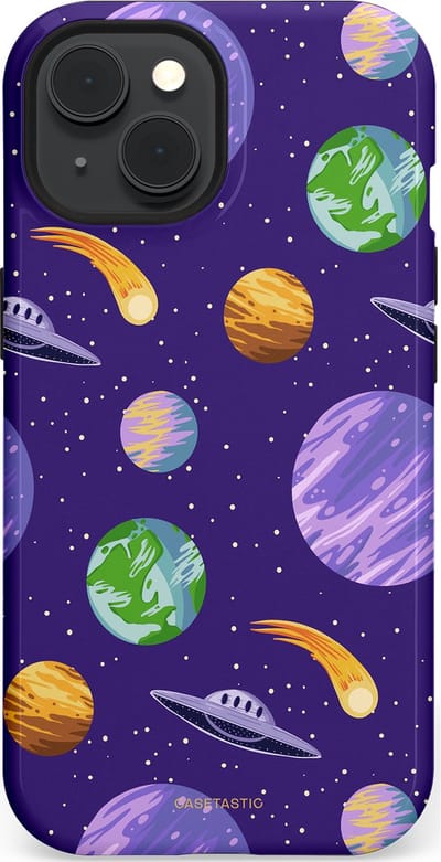 Casetastic Hoesje Geschikt voor Apple iPhone 15 Magsafe - Stijlvolle Beschermende Duo-layer Case - Ufo verkeer