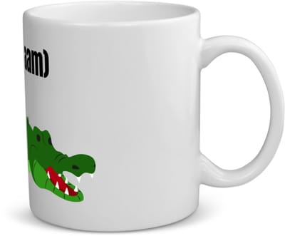 Akyol - krokodil met eigen naam koffiemok - theemok - Krokodil - krokodillen liefhebbers - iemand die houdt van krokodillen - verjaardag - cadeau - kado - 350 ML inhoud