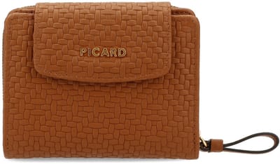 PICARD Leren portemonnee Day Trip 1 Zip Wallet Cognac bruine