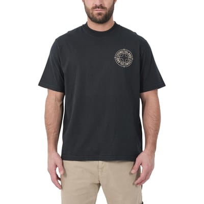 T-shirt à manches courtes et col rond avec motif imprimé Stone Island Homme tops L1S152100001S0363-V0020 L