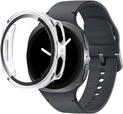 Samsung Galaxy Watch 8 44mm - Hoesje Harde beschermhoes transparant scherm gehard glas