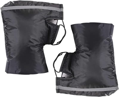 Handschoenen - Motorstuurhandschoenen - Dikke fleece - Waterdicht en winddicht - Warme handschoenen - Dikke wintermotorhandschoenen - Met reflecterende strips - Geschikt voor motoren - Scooters - Fietsen - Sneeuwscooters - Zwart