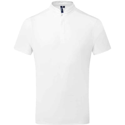 Premier Heren Essential Coolchecker koksshirt met korte mouwen (Wit)