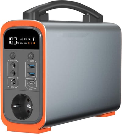 Powerstation - Powerbank - Stroomgenerator - Aggregaat - Grijs en Oranje