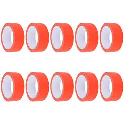 10 Stuks Rode Masking Tape Binnen Buiten Schilderstape voor Schilderen Huisdecoratie Kunstnijverheid white