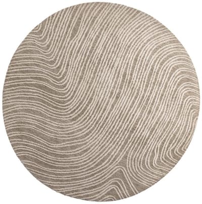 Svea - Alba ronde vloerkleed - ø200 cm - beige