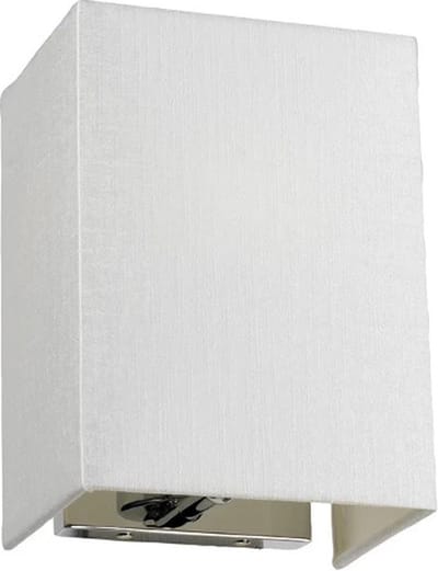 Landelijke Wandlamp - Steady Lighting - Metaal - Landelijk - E27 - L: 12.8cm - Voor Binnen - Woonkamer - Eetkamer - Zilver