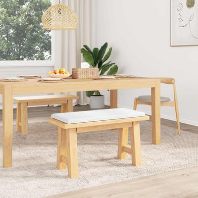 vidaXL - Bankkussen - Stof - Wit - Diepte - 35 - cm