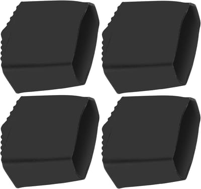 Rubberen Laddervoethoezen - Ladderpootdoppen Ladderkussens - Veilig Werken - Geïsoleerde Constructie - 4.3x4.3x2.3 cm - Zwart