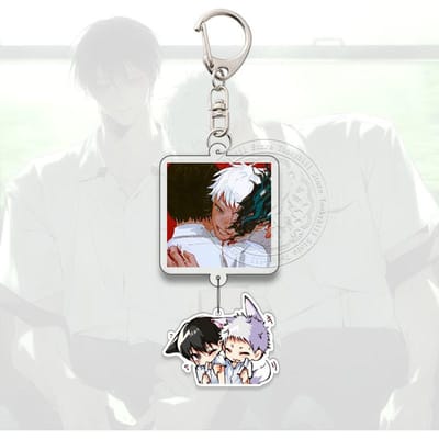 De Zomer Hikaru Stierf Sleutelhanger Anime Cartoon Cartoon Q Versie Kawaii Acryl Hanger Sleutelhanger Tas Decoreren Accessoires Cadeau 7cm white