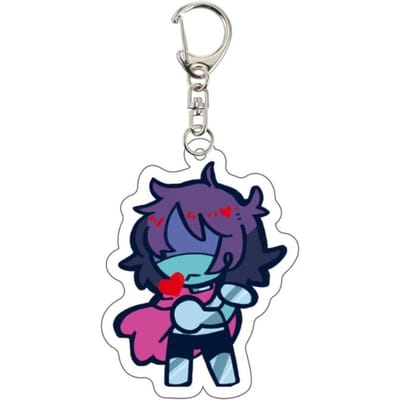 Spel Deltarune Susie Kris Berdly Spamton NEO Cosplay Sleutelhanger Kawaii Acryl Sleutelhanger Sleutelhanger Tas Accessoires Ornament Prop 5.5cm blue