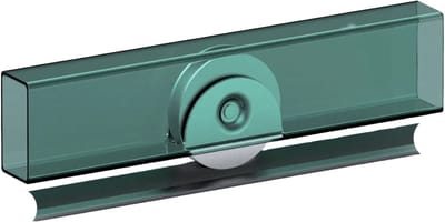 80 mm rondgroefwiel met 20,5 mm verzonken bevestigingsbeugel