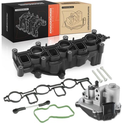 Frankberg 1x Inlaatspruitstuk+1x Stellmotor Links voor VW Touareg Audi