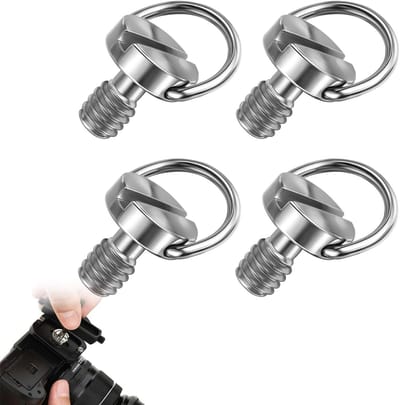 4-delige set camera-adapters en schroeven voor microfoons, flitsers en monitors - ideaal voor professionele fotografie en videoproductie