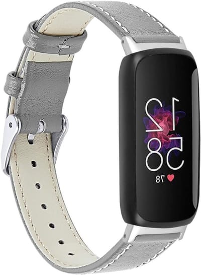 Leren Horlogeband met Bloemenpatroon voor Fitbit Inspire 3, Stijlvolle Polsband van RVS, Comfortabele Activiteitstracker Accessoire