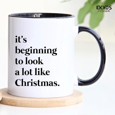 Beginning to look like Christmas mok | Mok met tekst | Grappige mok | Verjaardag cadeau | Cadeau voor man | Cadeau voor vrouw | Cadeau voor haar | Cadeau voor hem | Grappige cadeau | Thee glazen | Valentijn cadeautjes | Koffiekopjes