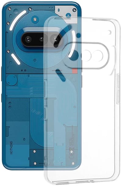 Hoesje geschikt voor Nothing Phone (3a) - Techsuit Clear Silicone Back Cover - Transparant