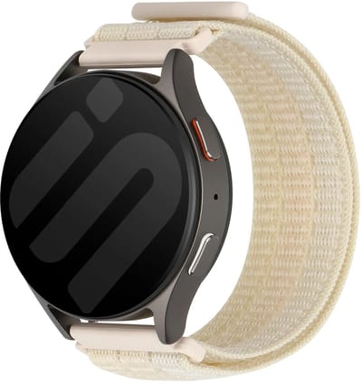 Strap-it 20mm triple nylon band - universeel geschikt voor Garmin Vivoactive 6 / 5 / 3 / Vivomove / 3 / HR / Style / Luxe / Sport / Trend / Forerunner 645 / 570 / 245 / 170 / 165 / 70 / 55 / Venu / SQ / SQ2 / 2 Plus / Approach S12 - Starlight mix