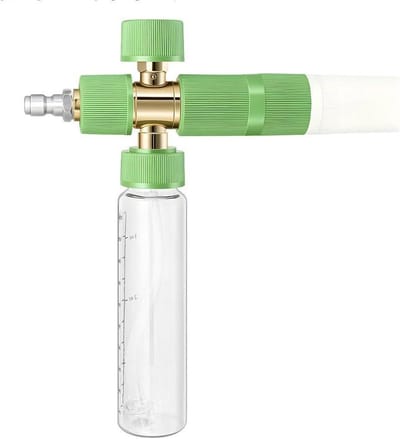 Hogedrukschuimspuitfles - Zeepdispenser Hogedrukreiniger - Auto Wassen - Snelle Schuimcreatie - 5 x 19.5 cm - Groen
