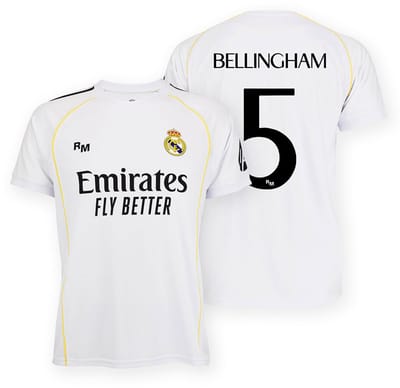 Bellingham Real Madrid Thuis Shirt Kinderen 25/26 - Maat 116 - Sportkleding - Voetbalshirt - Jongens & Meisjes - Jude Bellingham - Polyester