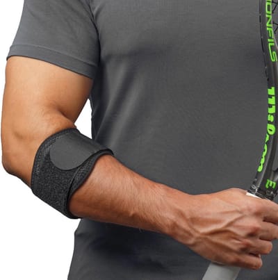 Mövibrace - Tennisarm brace / Tenniselleboogbrace - Past links en rechts - Verstelbaar - Unisex - Zwart / Camouflage - One size