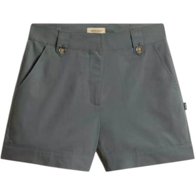 Korte broeken voor dames Woolrich - katoenen poplin shorts bossluier - groen