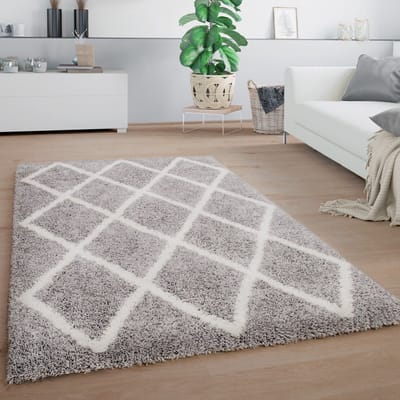 Paco Home Hoogpolig Vloerkleed Woonkamer Shaggy Pluizig Modern Zacht 60x100 cm