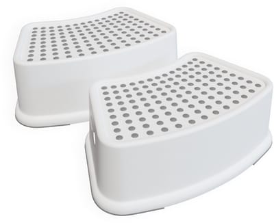 Minismus 2 stuks Opstapje Anti-Slip Opstap Krukje voor WC, Keuken en Badkamer | Toilettrainer voor Kinderen | Badkamerkruk | WC Trainer