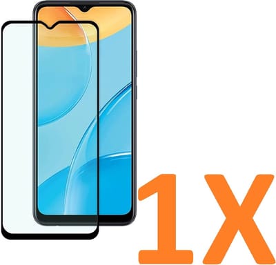 Anti-Shock transparant hoesje silicone met 1 Pack Volledige dekking Tempered glas Screen Protector Geschikt voor: Oppo A15 / Oppo A15s