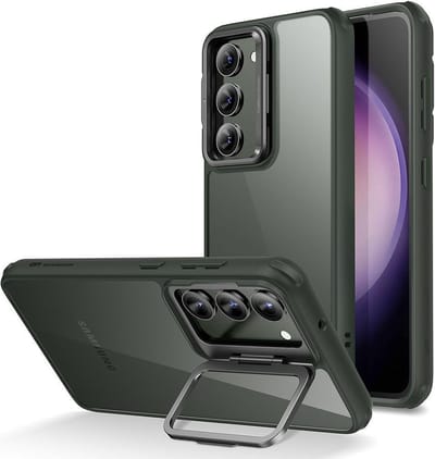 ESR Classic Kickstand Hoesje Transparant Groen Geschikt voor Samsung Galaxy S23