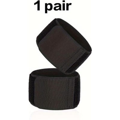 1 Paire de Bandes de Mollet de Football, Bandes Réglables, Chaussettes de Football Antidérapantes Légères Bandes de Cheville, Convient aux Adolescents Jouant au Football noir