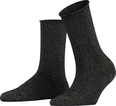 FALKE Shiny eenkleurig lyocell sokken dames zwart - maat 35-38
