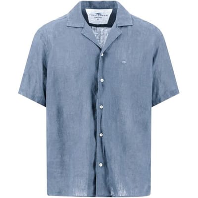 Fynch-Hatton Overhemd Uni Color Premium Linnen New Breeze / male