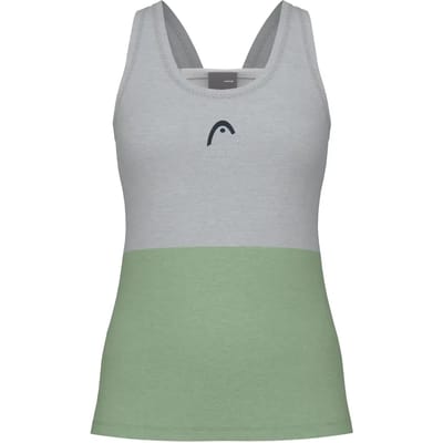 Tennisshirt HEAD Women Play Tech Tanktop Celery Green White-S