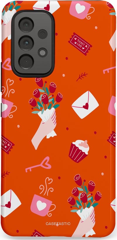 Casetastic Hoesje Geschikt voor Samsung A53 - Stijlvolle Beschermende Duo-layer Case - Valentijnsdag Feest