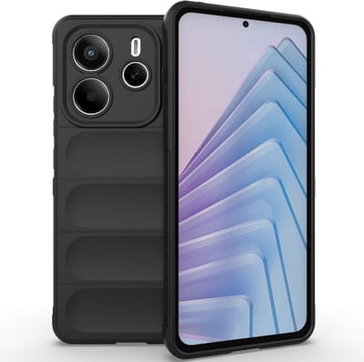 Coverup Hoesje - Geschikt voor Xiaomi Redmi Note 14 5G Hoesje - Coverup Hands-On Rugged Back Cover - Zwart