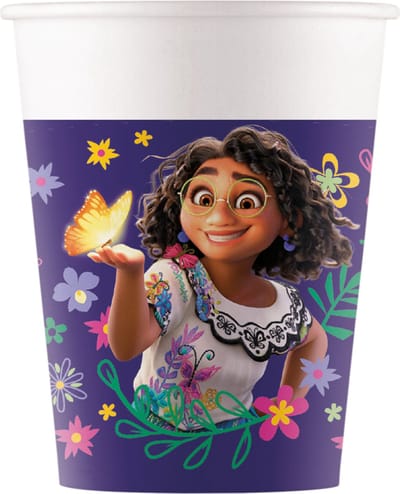 Vegaoo - 8 Encanto kartonnen bekers 200 ml